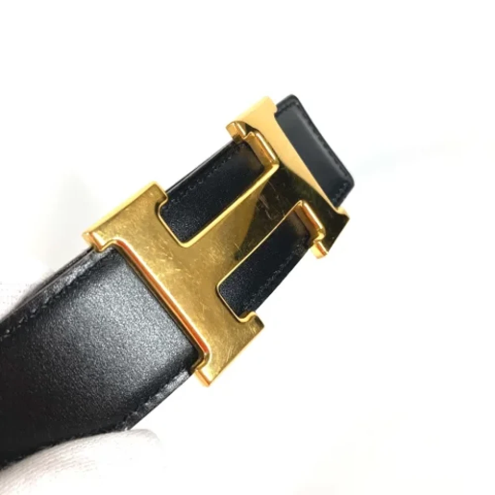 Hermès Vintage Pre-owned Leather belts Black Dames