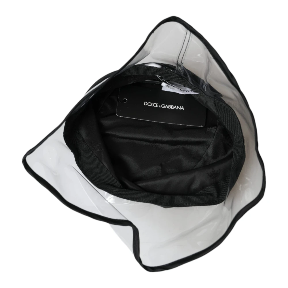 Dolce & Gabbana Zwarte Polyester Emmer Hoed Mannen Black Heren