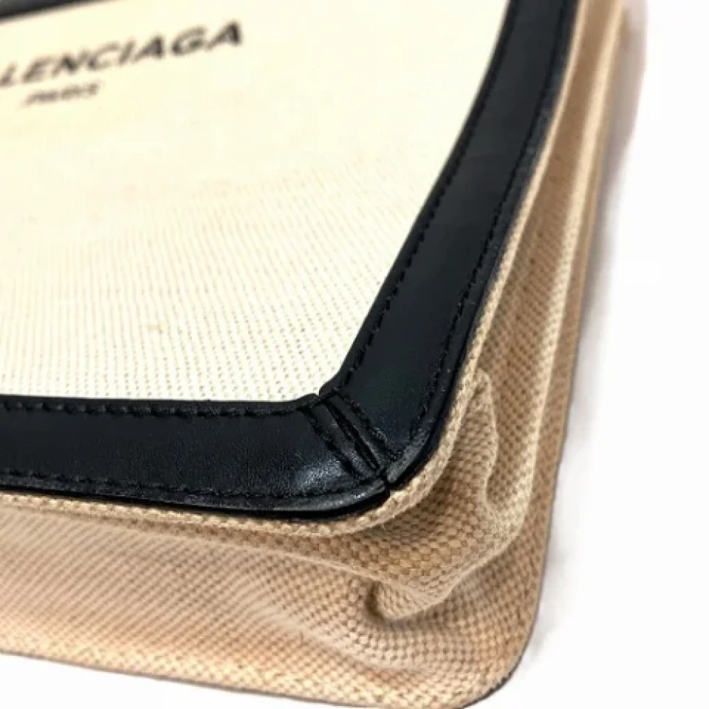 Balenciaga Vintage Pre-owned Canvas balenciaga-bags Beige Dames