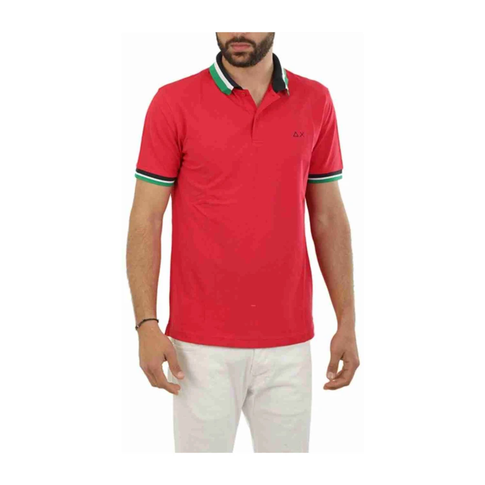 Sun68 - Tops > Polo Shirts - Red - Sun68 - Modalova