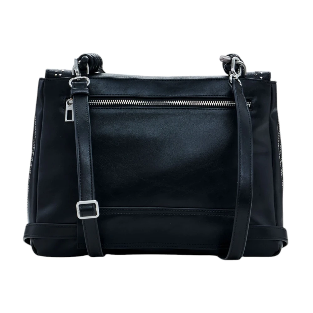 Desigual Zwarte Polyurethaan Dames Handtas Lente Zomer Black Dames