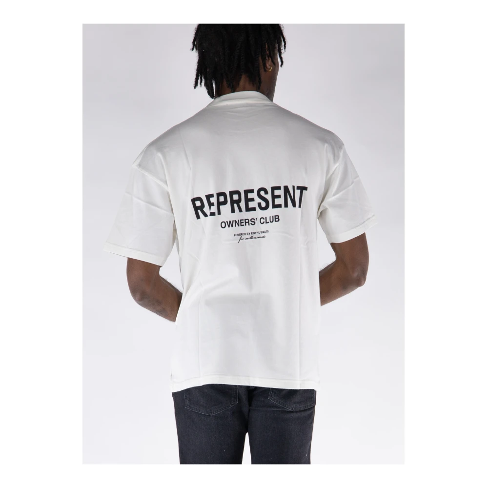 Represent Casual Katoenen T-Shirt Club Model White Heren