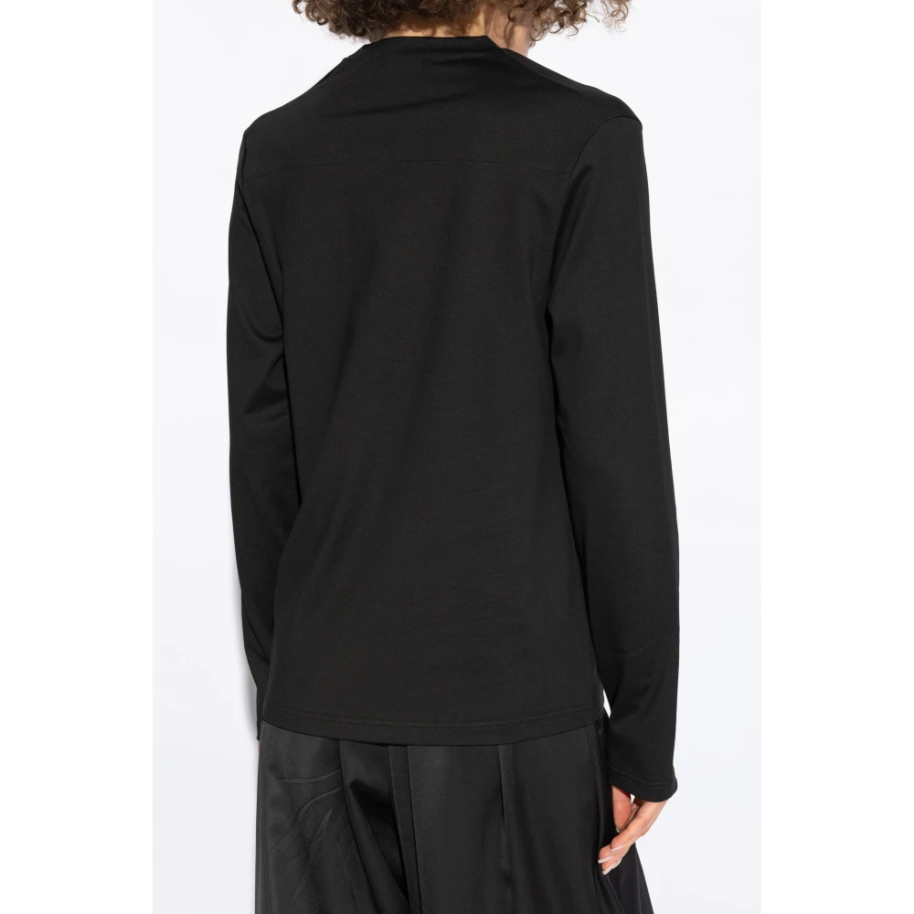 Jil Sander Lange mouwen T-shirt Black Dames