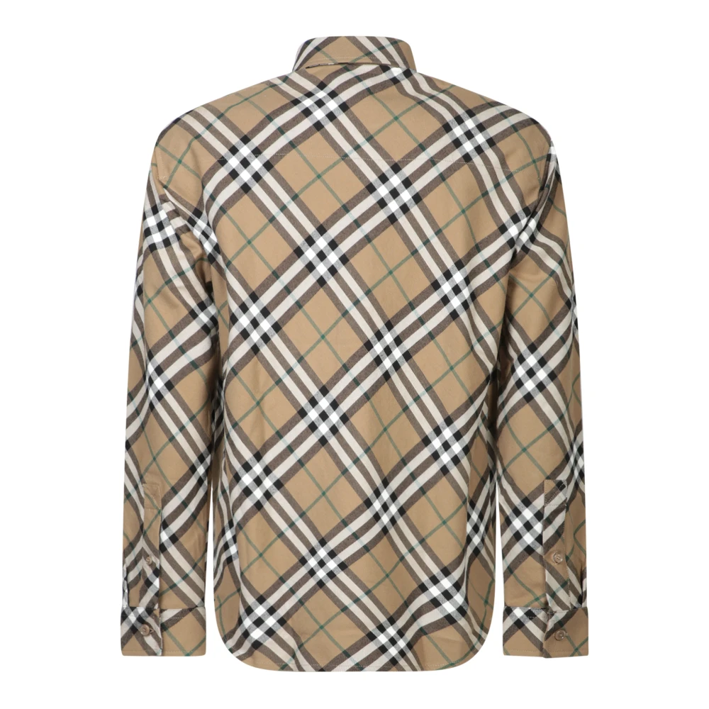 Burberry Bruine Overhemden Upgrade Stijlvol Klassiek Uiterlijk Brown Heren