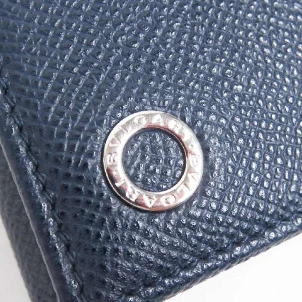 Bvlgari Vintage Pre-owned Canvas key-holders Blue Heren