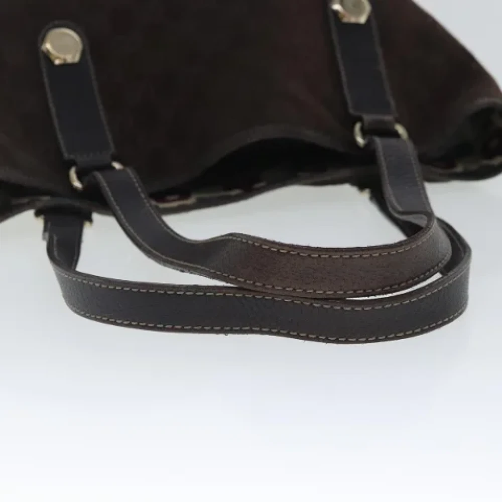 Gucci Vintage Pre-owned Canvas totes Brown Dames