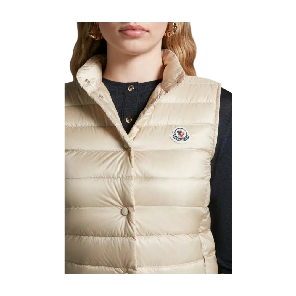 Moncler Slim Fit Down Gilet Beige Dames