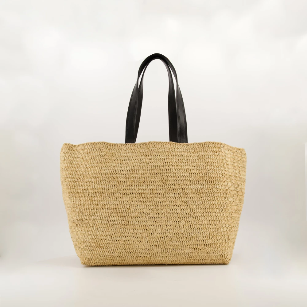 Ami Paris Raffia Shopper Lente-Zomer 2025 Beige Unisex