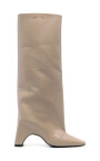 taupe-elasticated-high-heel-shoes