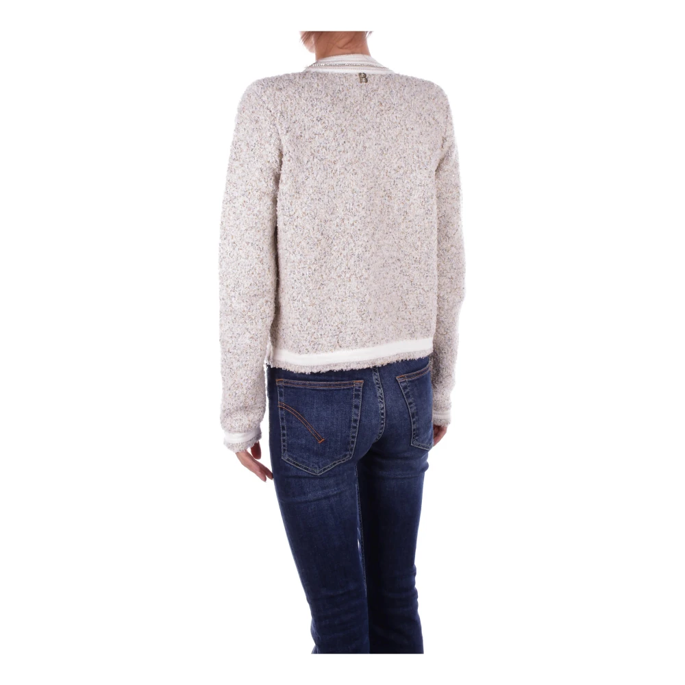 Blugirl Beige Sweater met Decoratie Haken Beige Dames