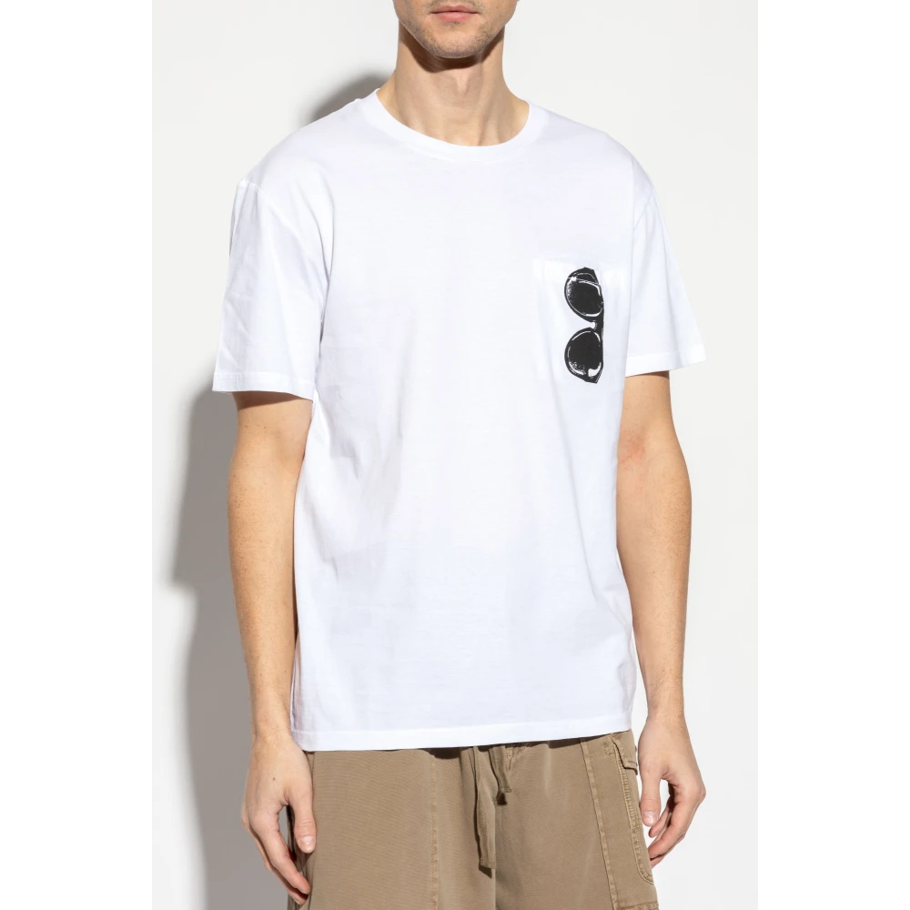Moschino T-shirt uit de Swim-collectie White Heren