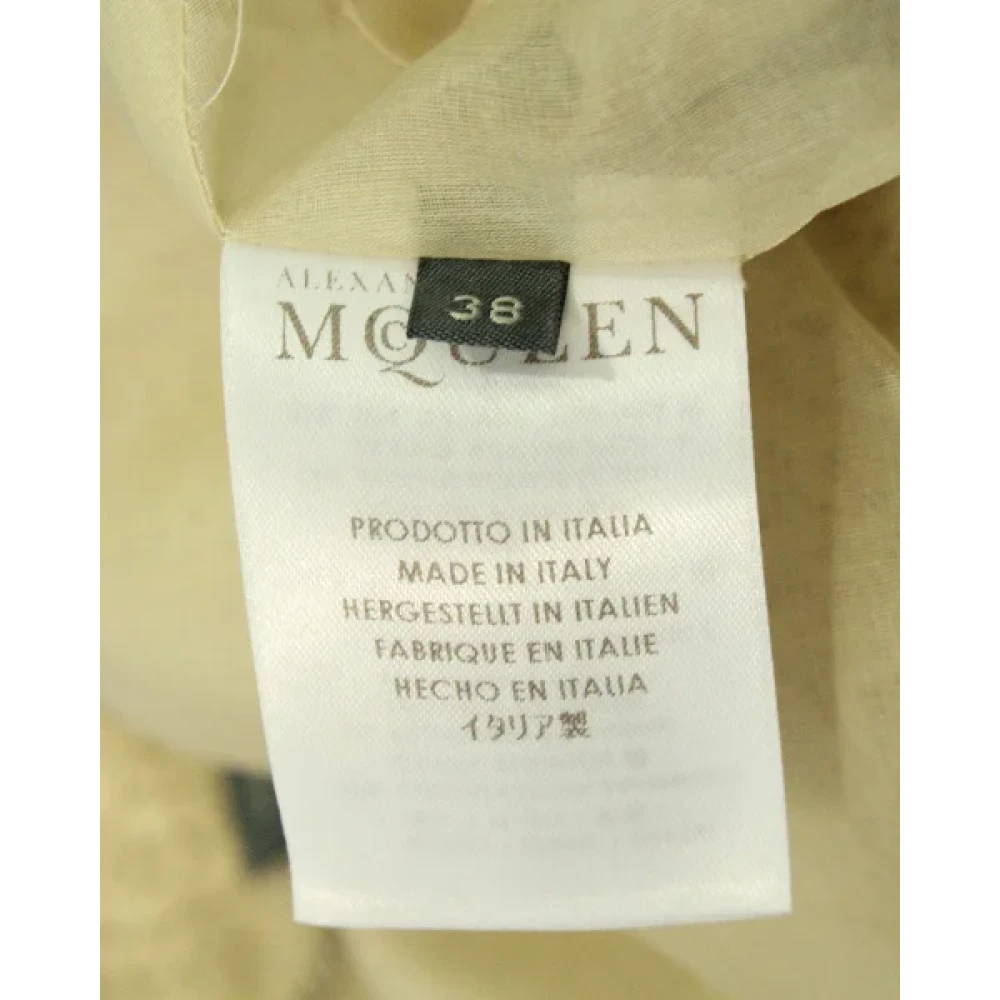 Alexander McQueen Pre-owned Cotton outerwear Beige Dames