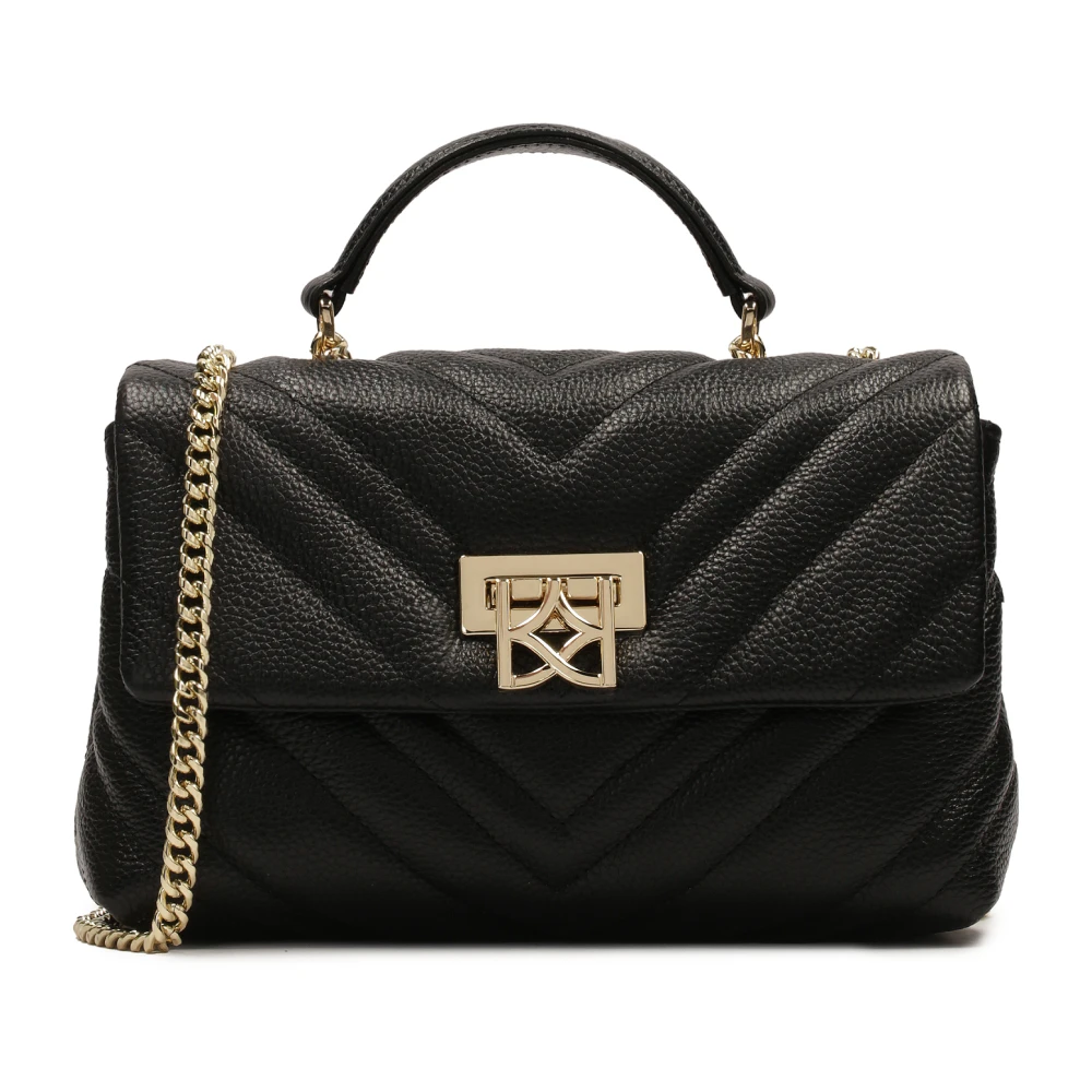 Kazar Kleine gewatteerde handtas met decoratieve sluiting Black Dames
