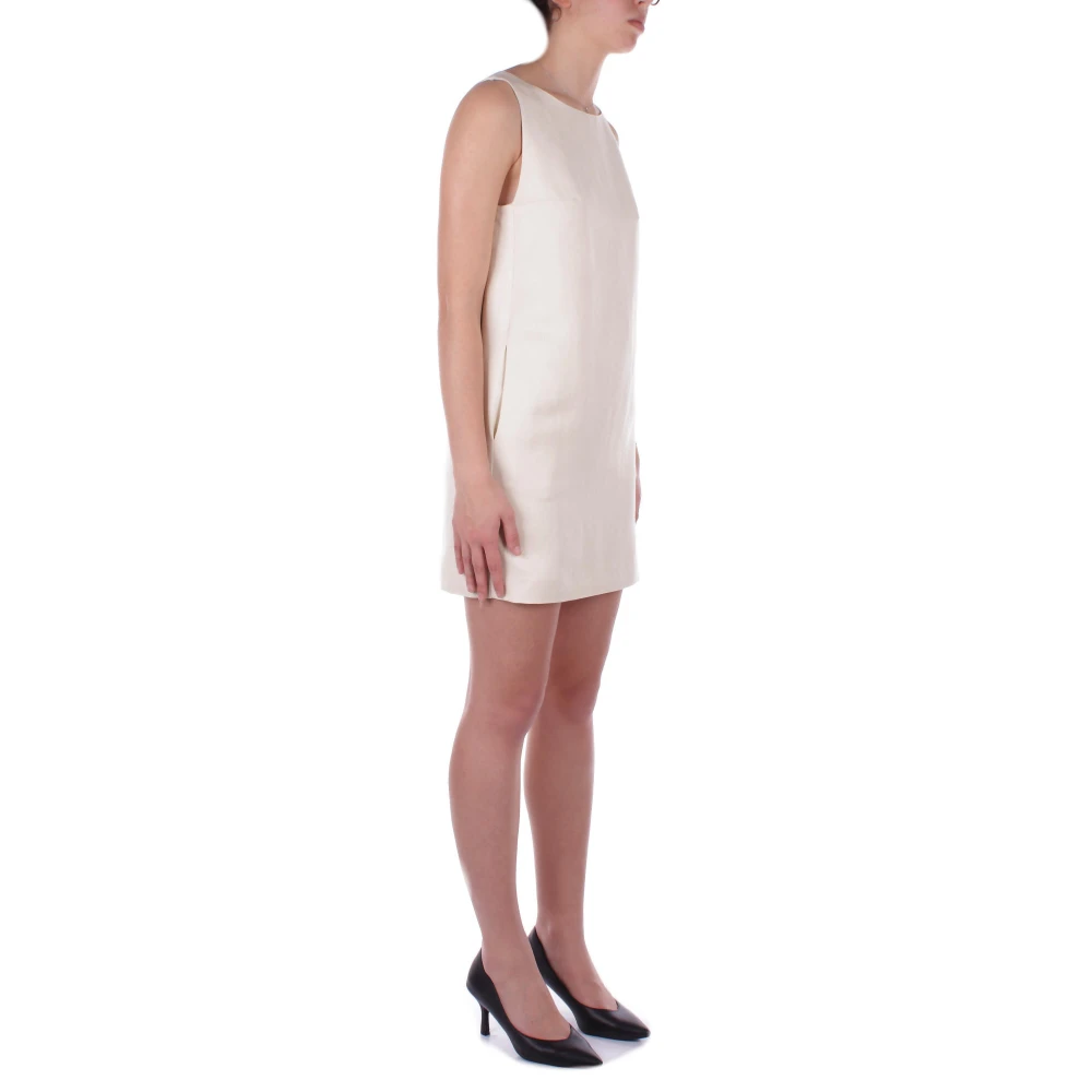 Dondup Crème Jurk met Regular Fit Beige Dames