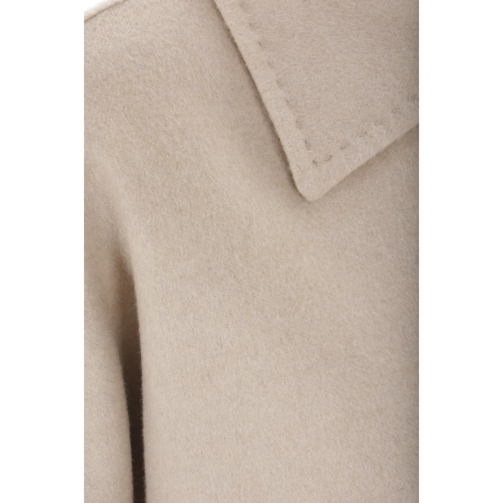 Max Mara Beige Cashmere Oversize Coat Beige Dames