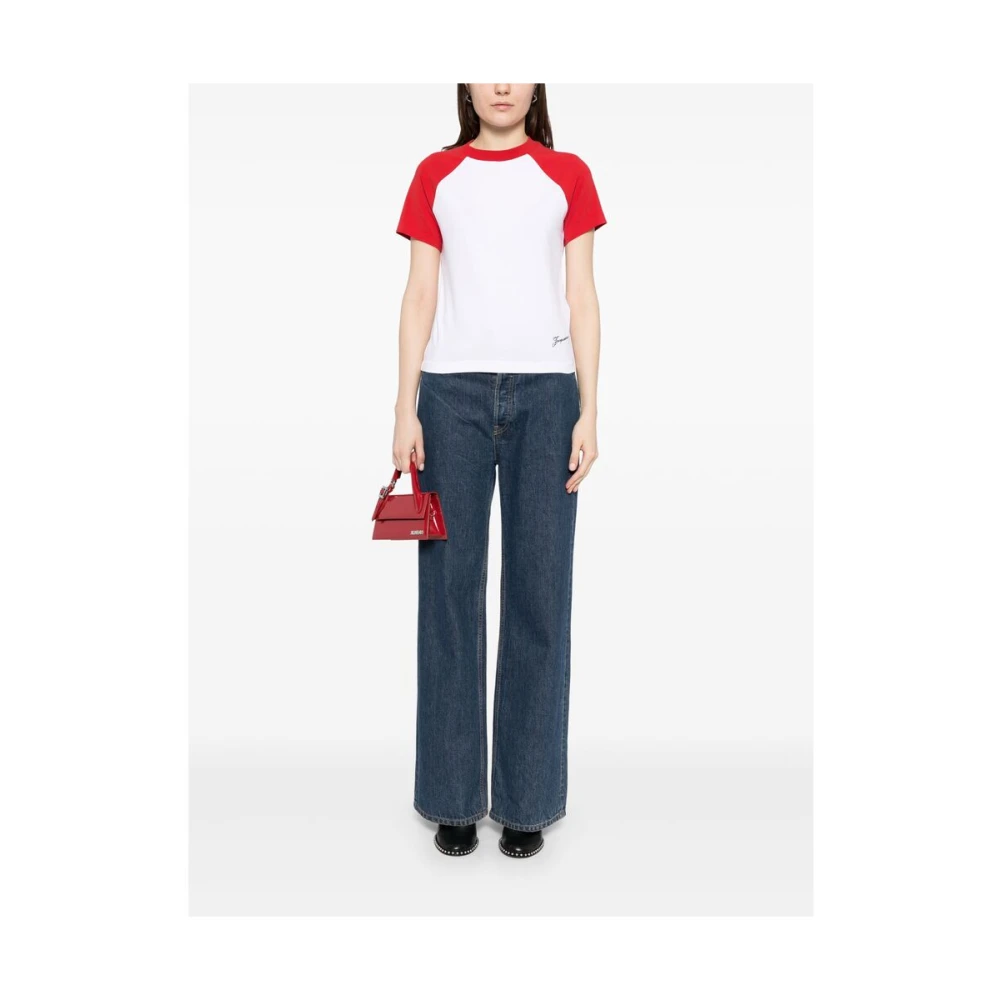 Jacquemus Wit T-shirt met korte mouwen White Dames