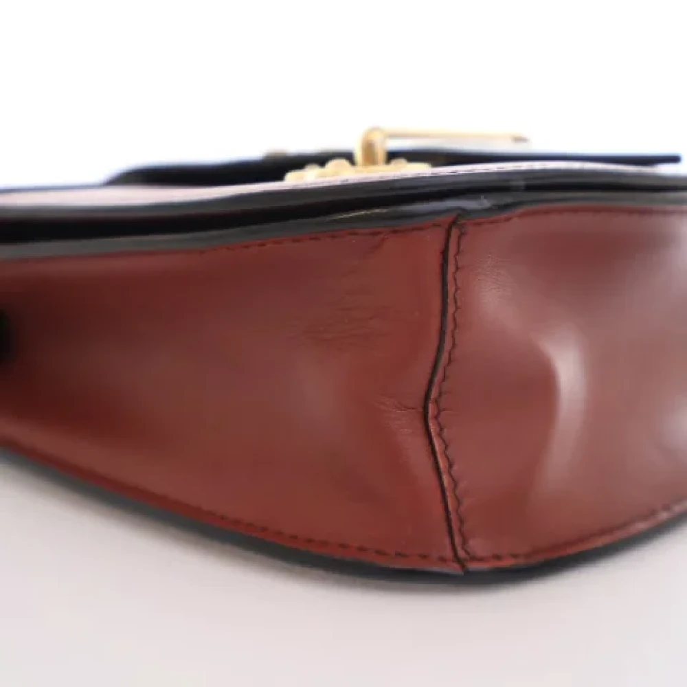Prada Vintage Pre-owned Leather prada-bags Brown Dames