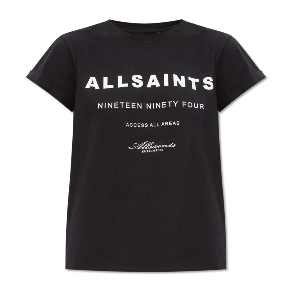 AllSaints T-shirt `Tour` Black Dames