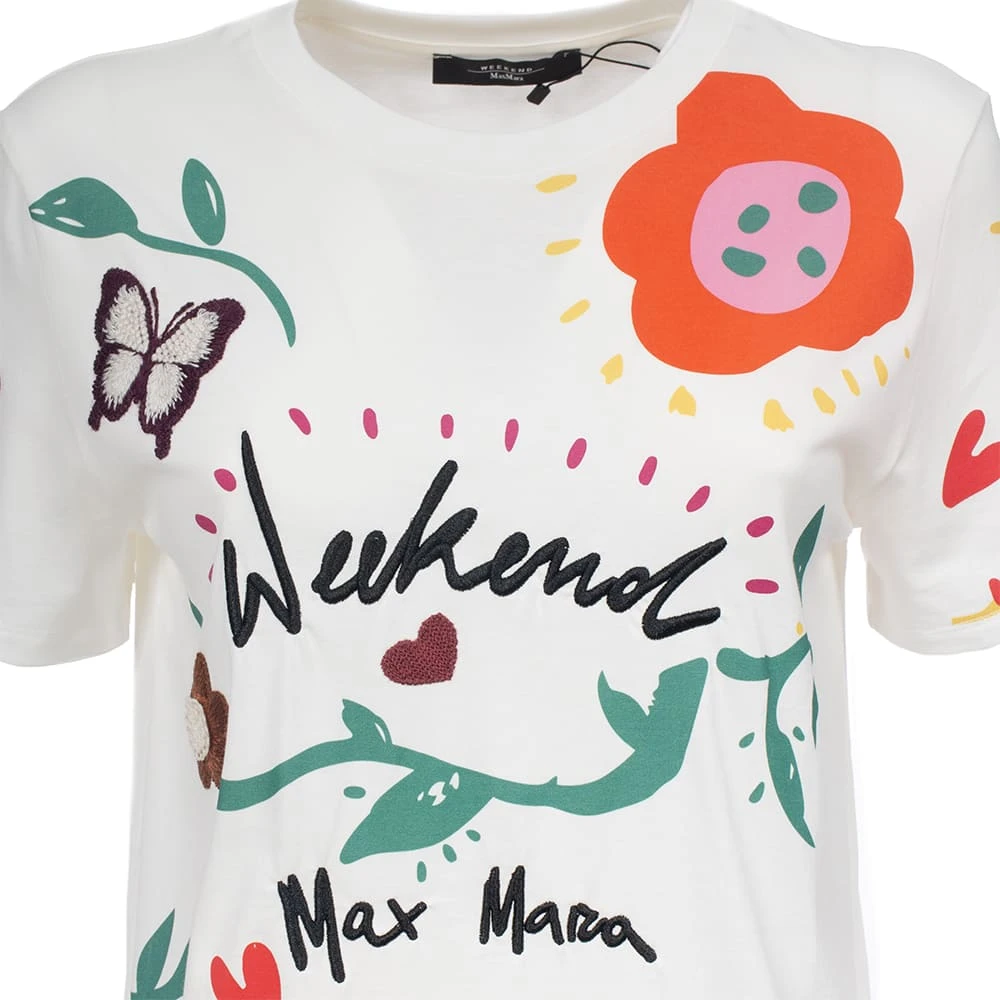 Max Mara Weekend Katoen Cinema Korte Mouw T-shirt Multicolor Dames