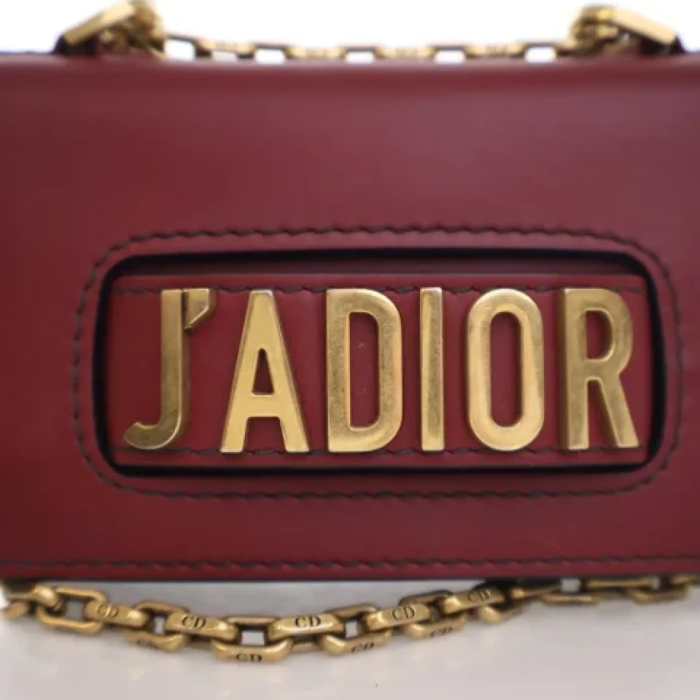 Dior Vintage Pre-owned Leather dior-bags Red Dames