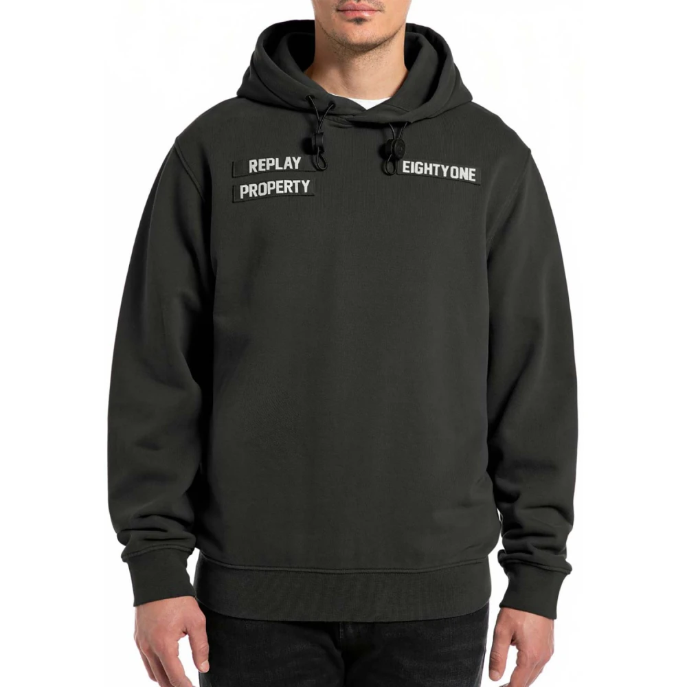 Replay Zwarte Sweatshirt Stijl M6972.000.22890Cs Black Heren