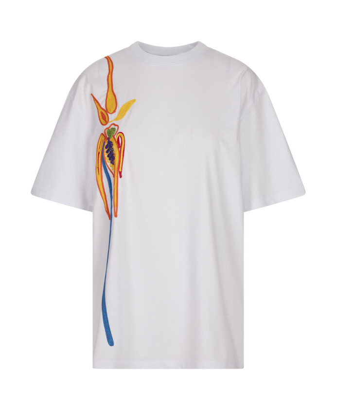 t-shirt-blanc-brode-floral