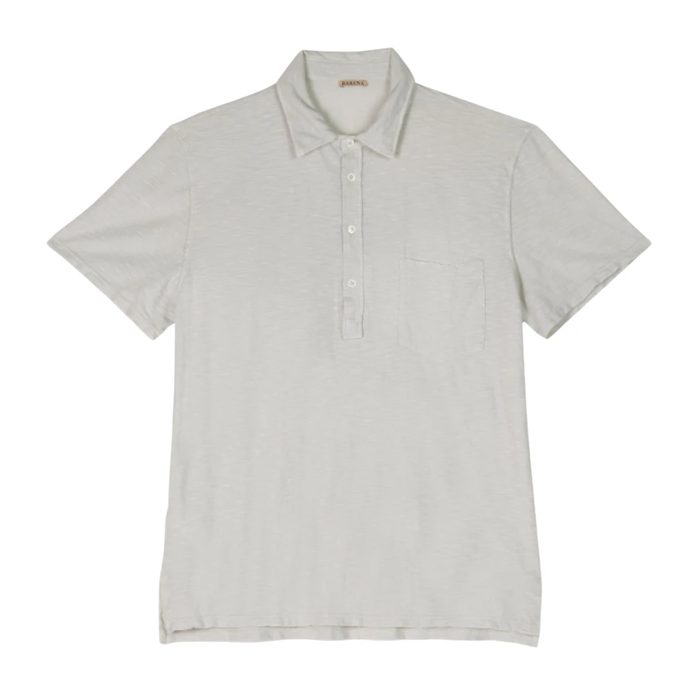 Barena Venezia Men's Gray Polo Shirts, M, Striped T-Shirt And Polo Tsu47122743