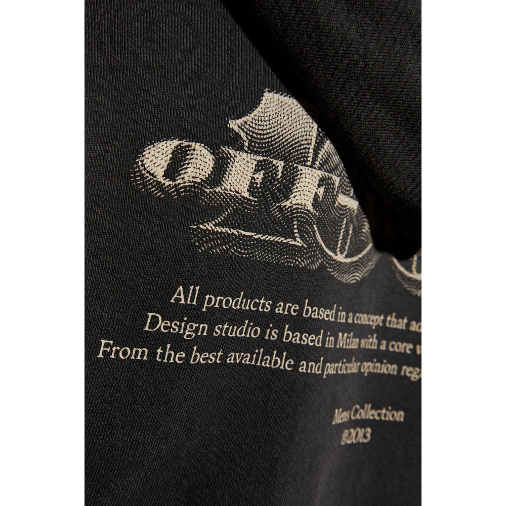 Off White Bedrukte Sweatshirt Gray Heren