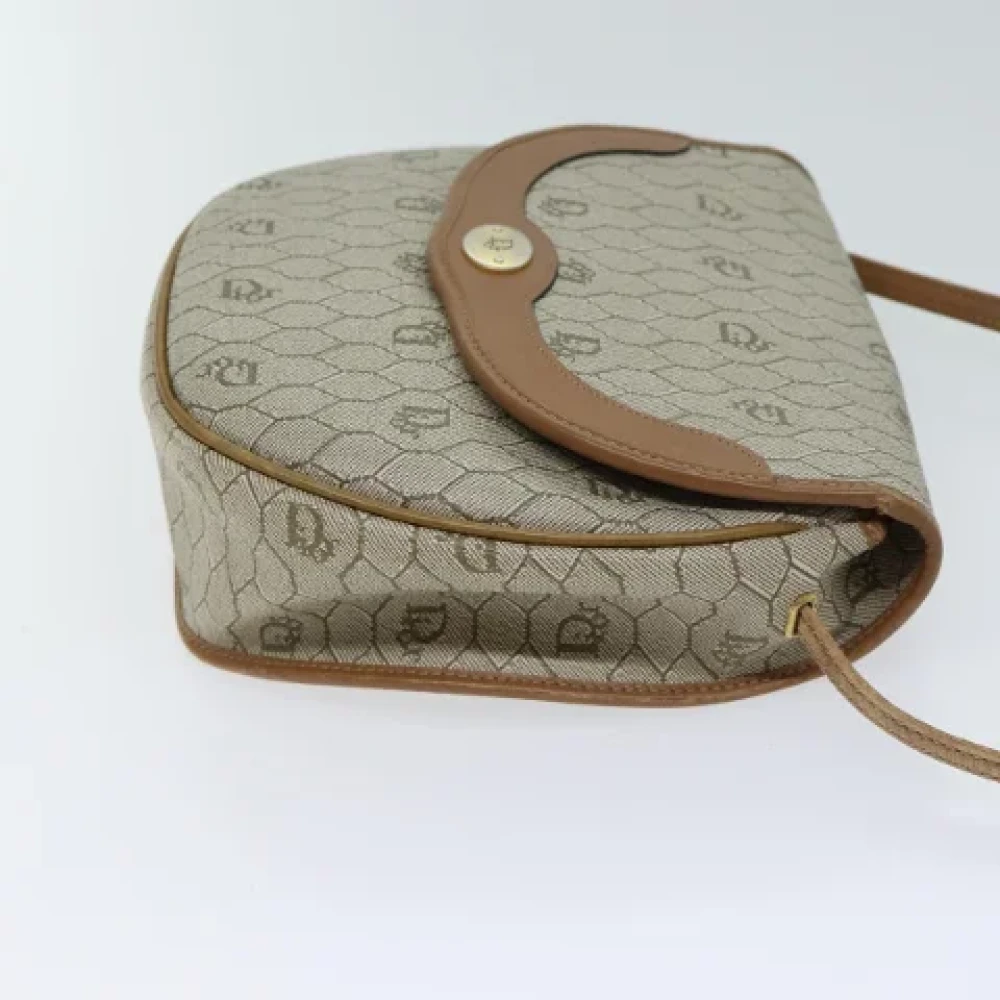Dior Vintage Pre-owned Leather dior-bags Beige Dames