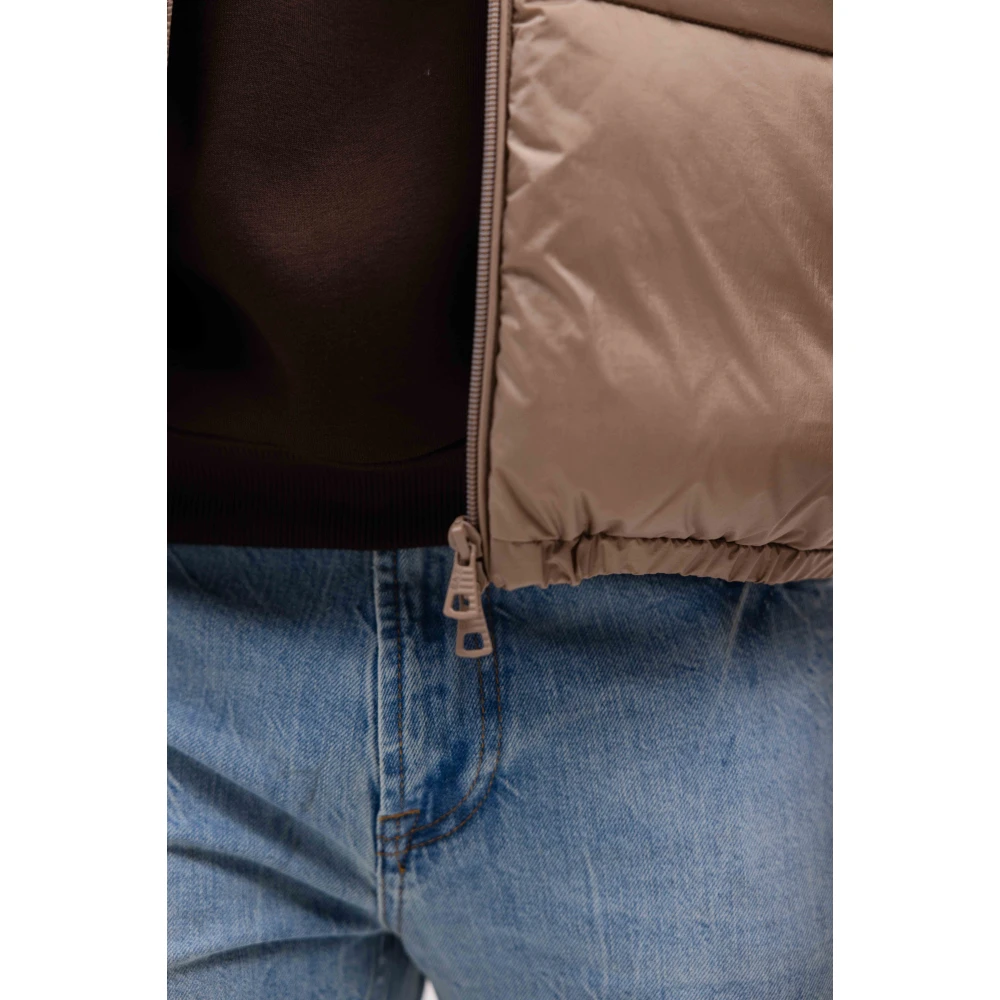 Emporio Armani Bruine Bomberjack Heren Stijlvol Model Brown Heren