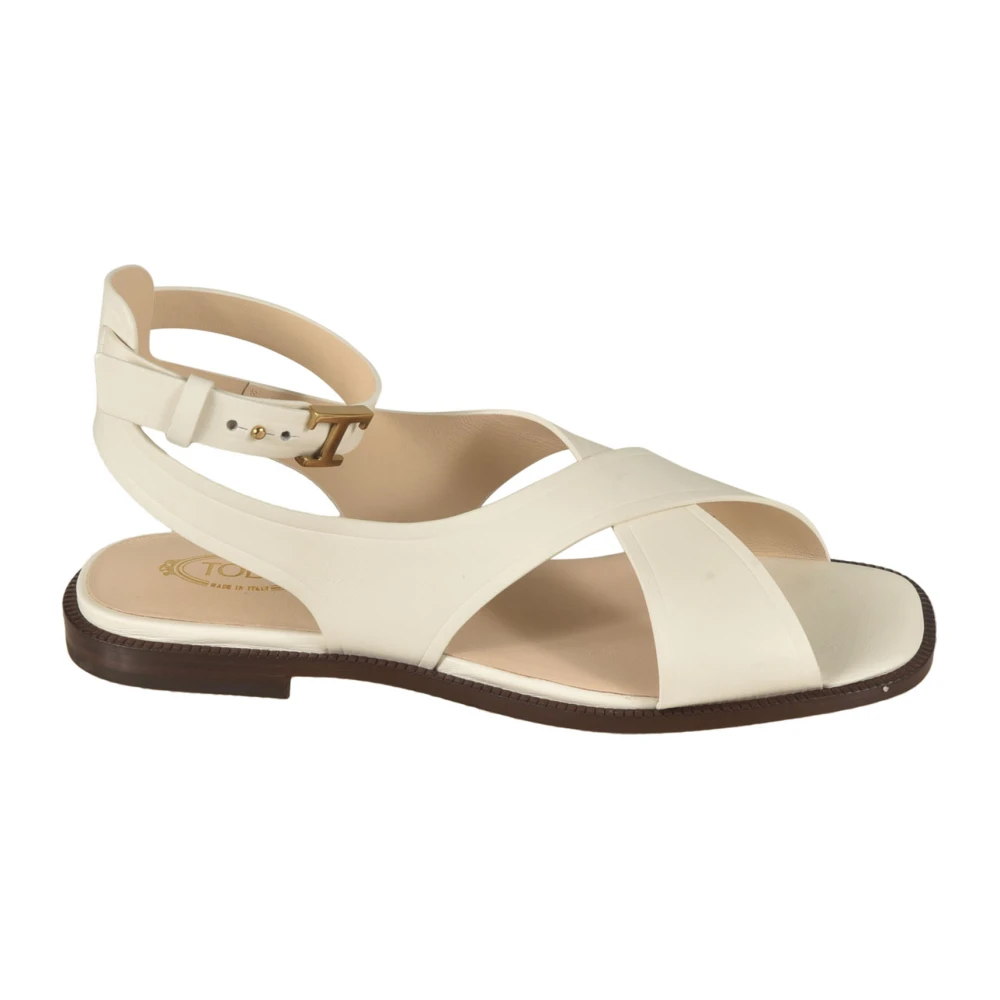 Tod's Platta Slip-On Skor Beige, Dam