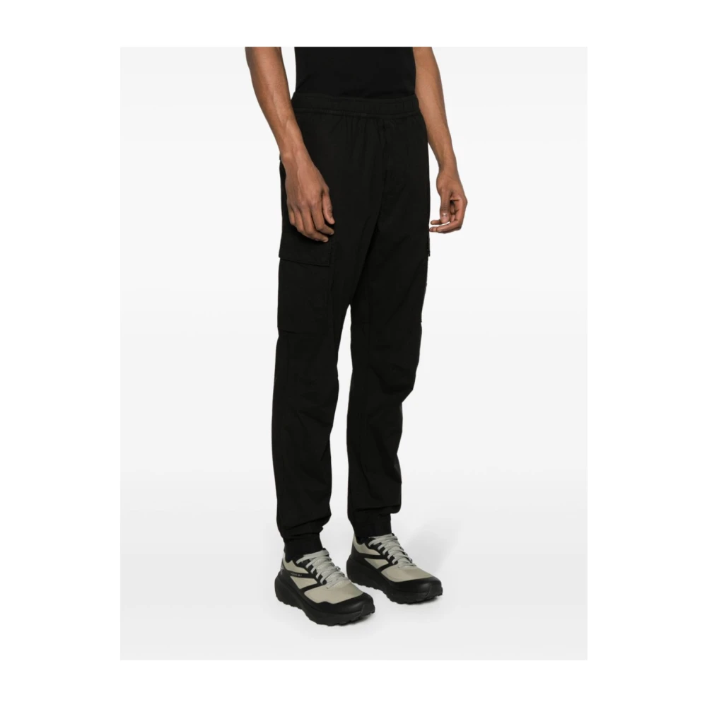 Stone Island Zwarte Stijlvolle Broek Black Heren