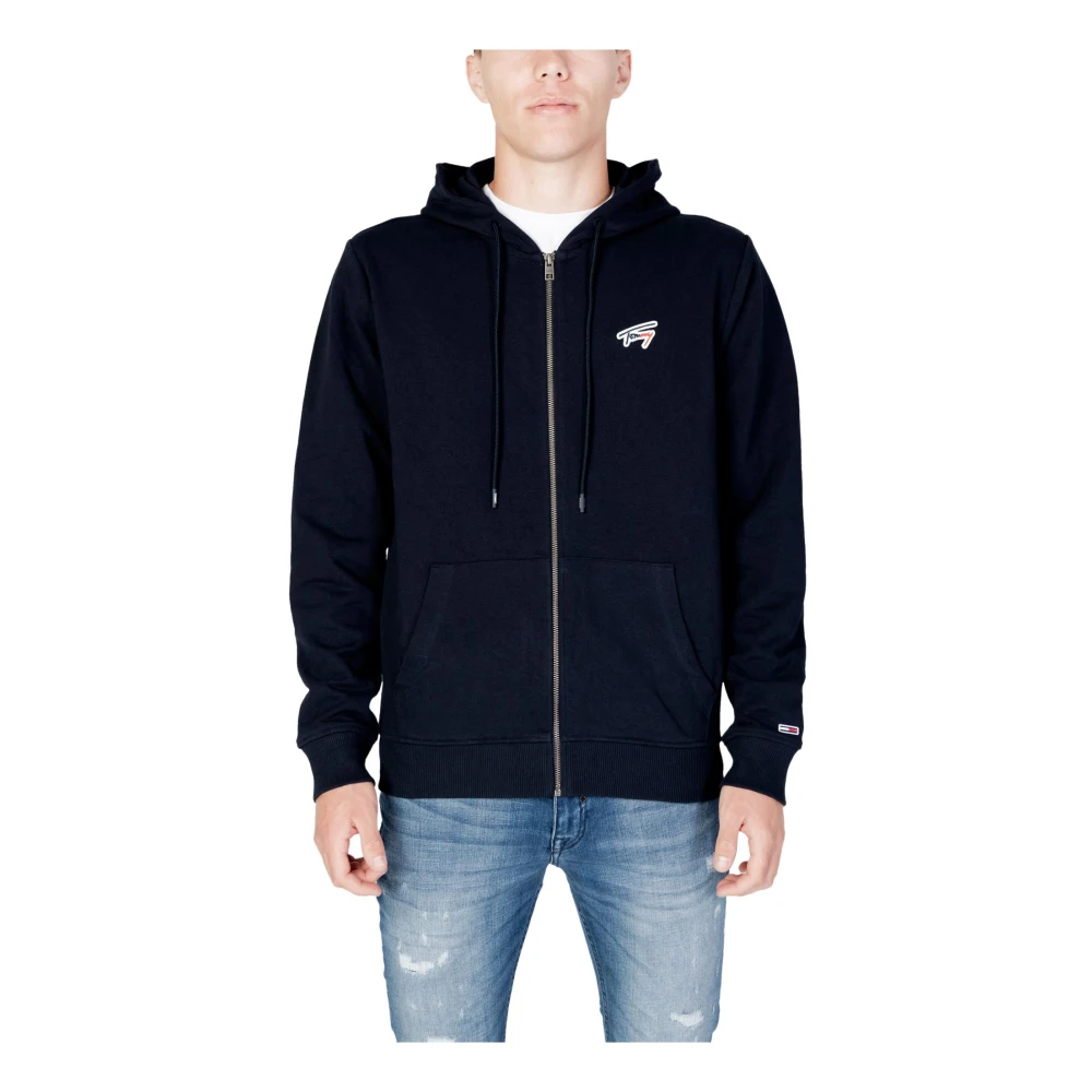 Tommy Jeans Herr Blå Hoodie Blue, Herr