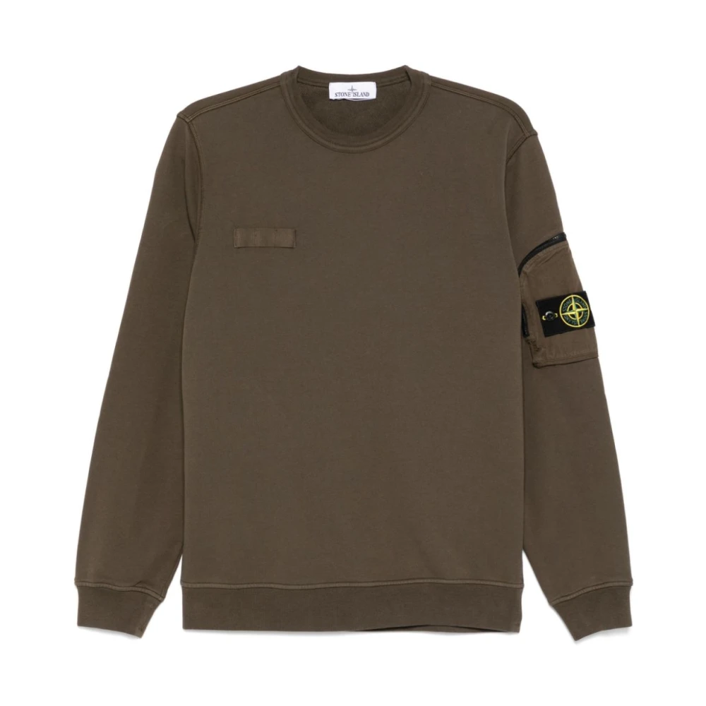 Stone Island Grön Tröja Casual Stil Green, Herr