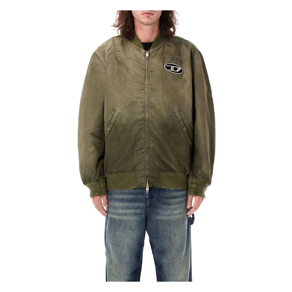 Diesel Militaire Bomberjack Buitenkleding Aw24 Green Heren