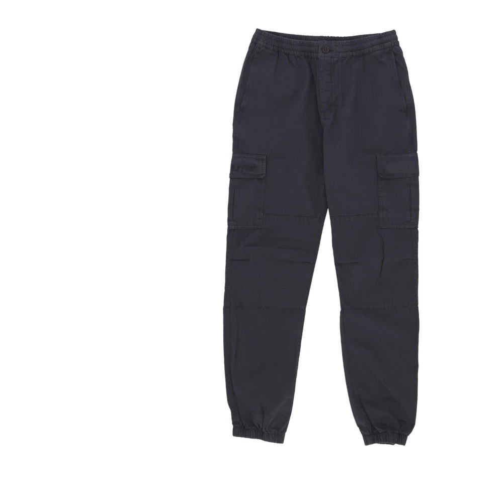Iuter Men's Black Sweatpants, Xl, Ripstop Cargo Jogger Trousers