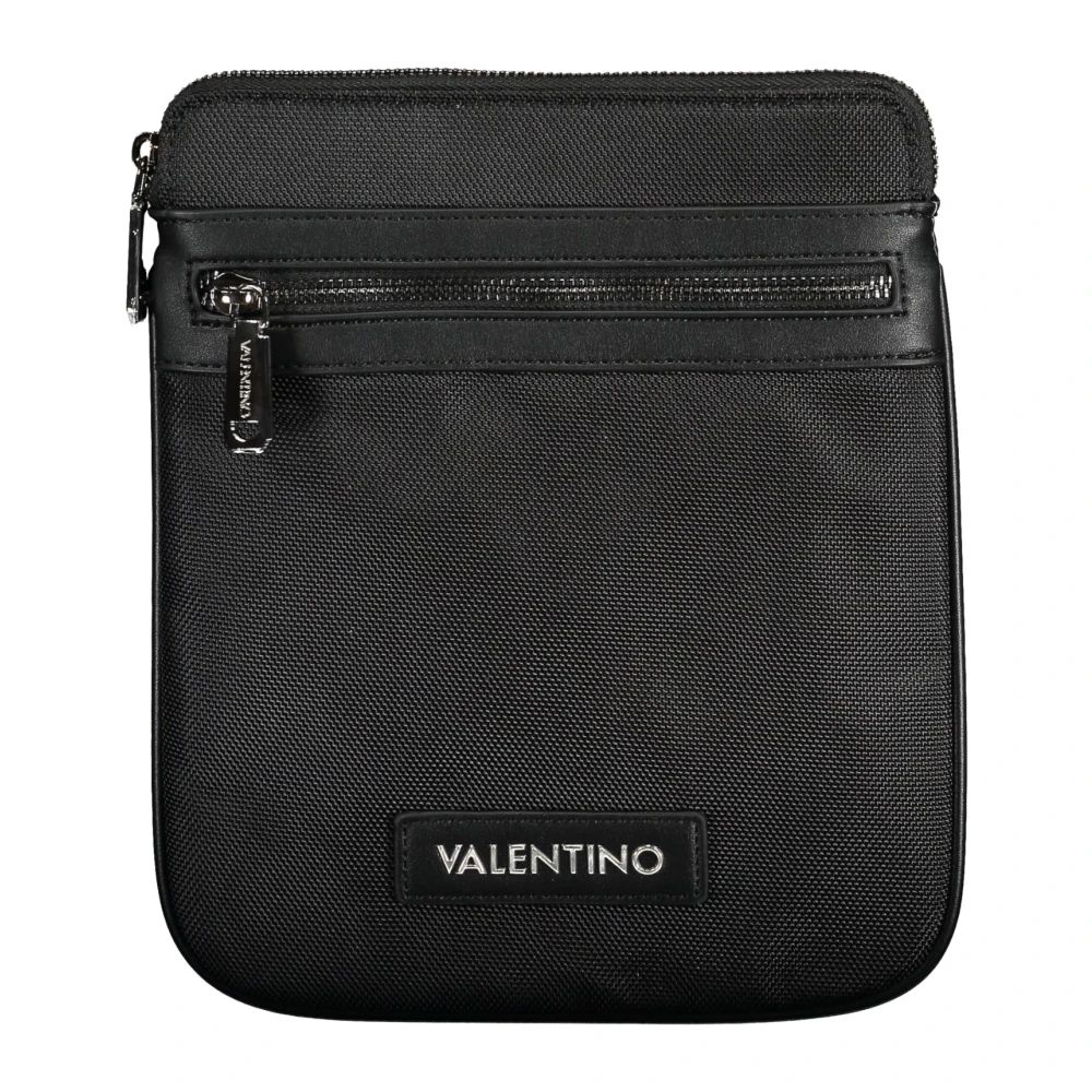 Valentino by Mario Valentino Svart Crossbody Väska med Justerbar Rem Black, Herr