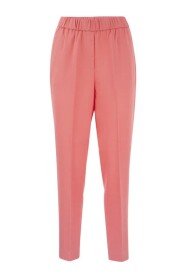 Slim pull-up trousers