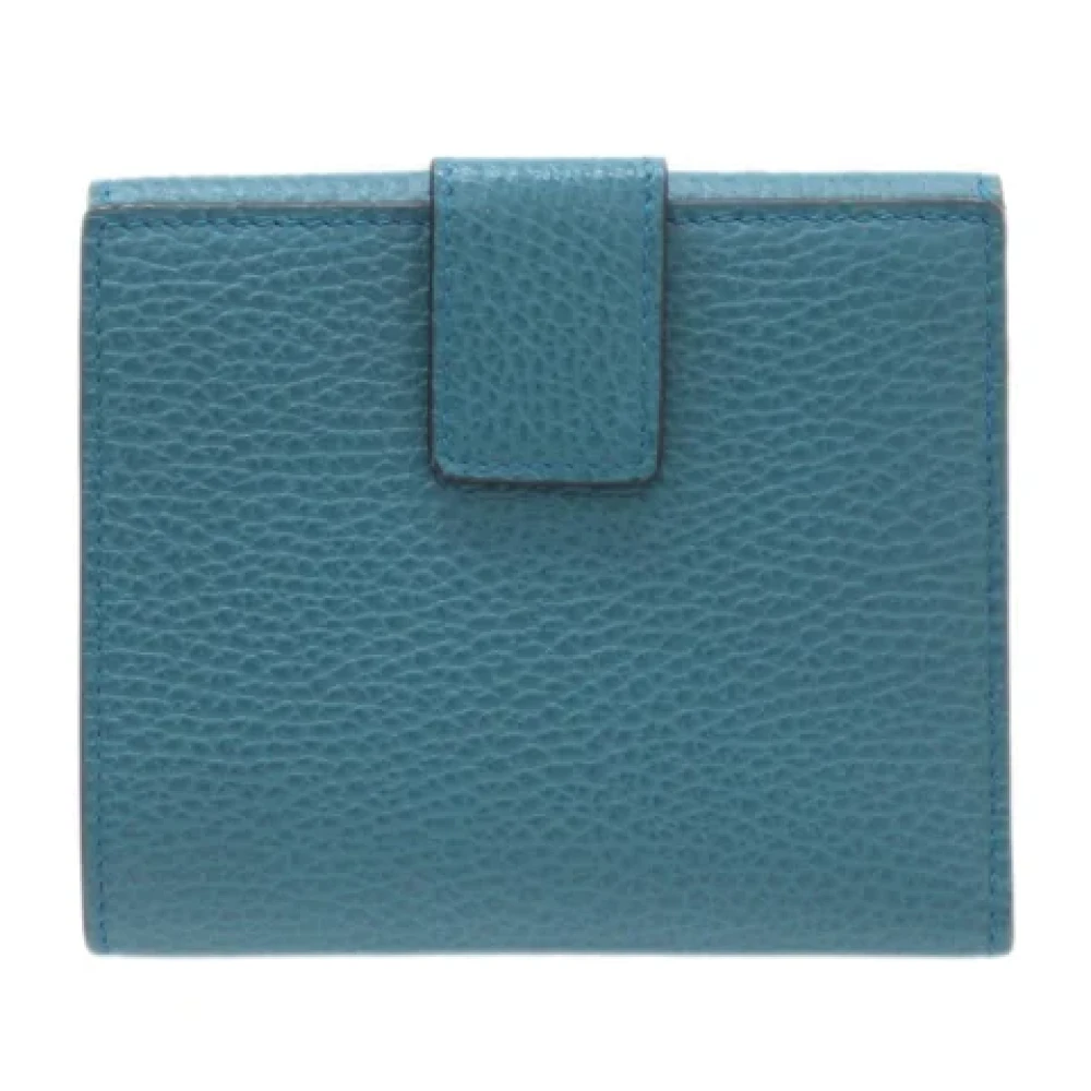 Gucci Vintage Pre-owned Leather wallets Blue Dames