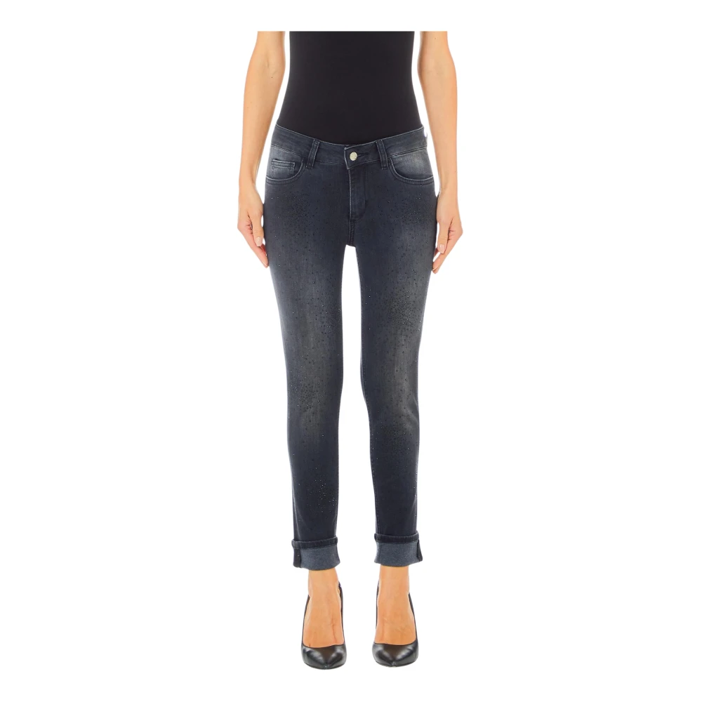 Liu Jo Monroe Regular Fit Denim Jeans Black Dames
