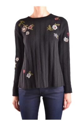 Blommig Boho Oversized Tröja