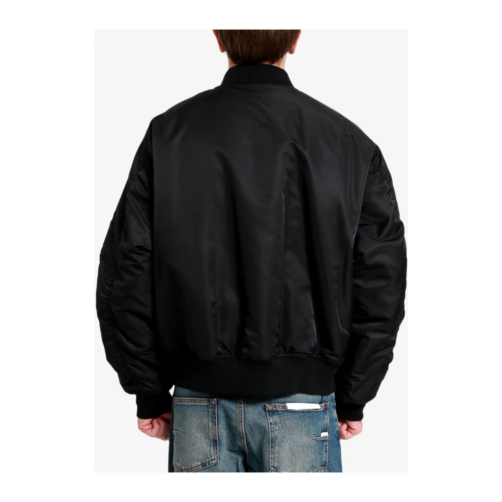 Hogan Twill Waterafstotend Gewatteerd Bomberjack Black Heren