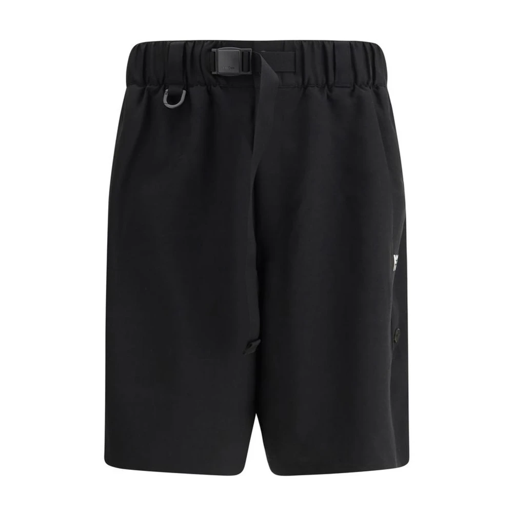 Y-3 Clip-verstelbare Bermuda-shorts met sleutelhangerdetail Black Heren