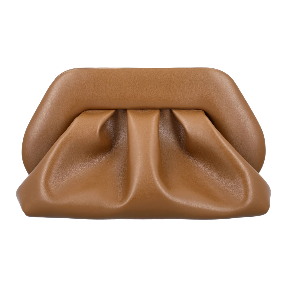 THEMOIRè Karamel Vegan Stof Clutch Handtas Brown Dames
