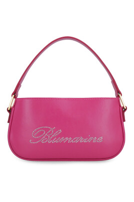 rhinestone-logo-leather-handbag