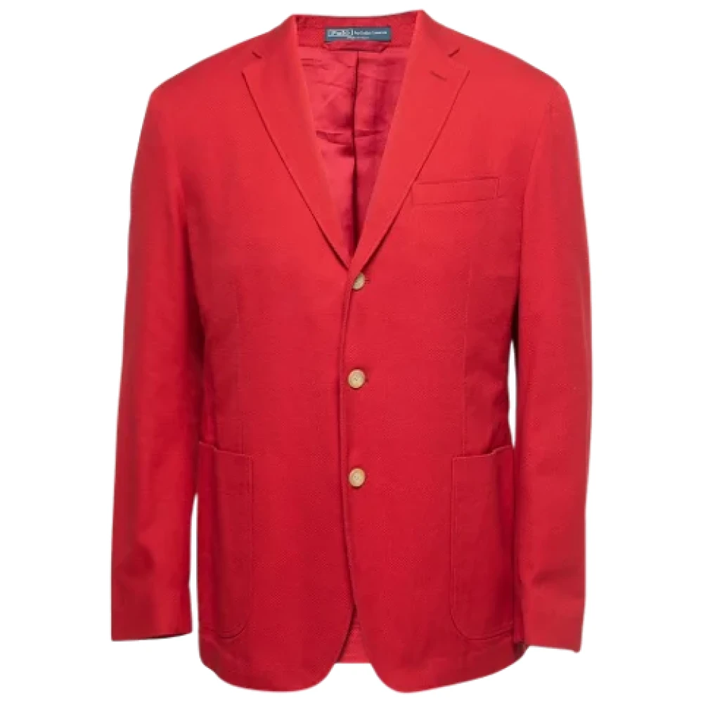 Ralph Lauren Pre-owned Cotton outerwear Red Dames