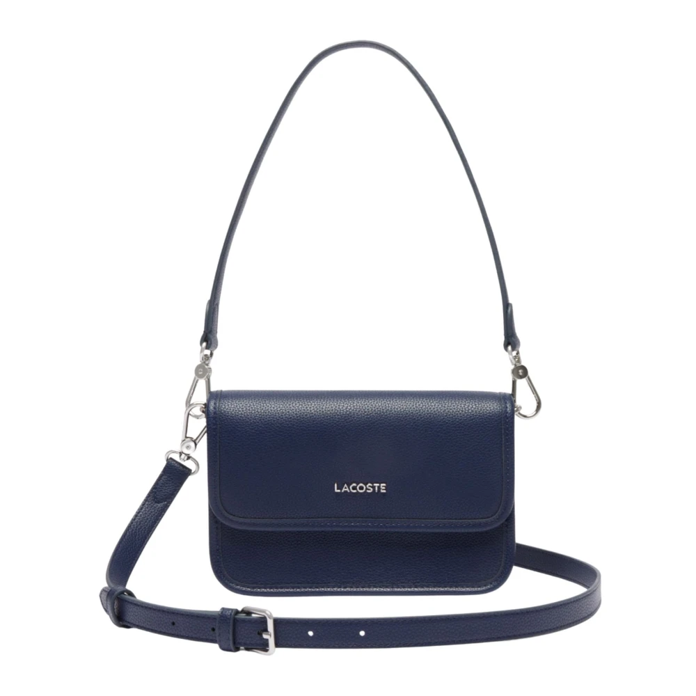 Lacoste Donna Blu Borsa A Spalla Elegance