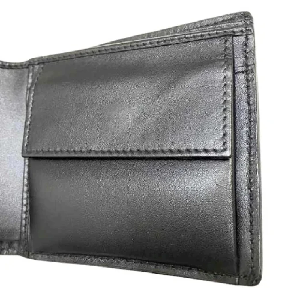 Gucci Vintage Pre-owned Leather wallets Black Heren