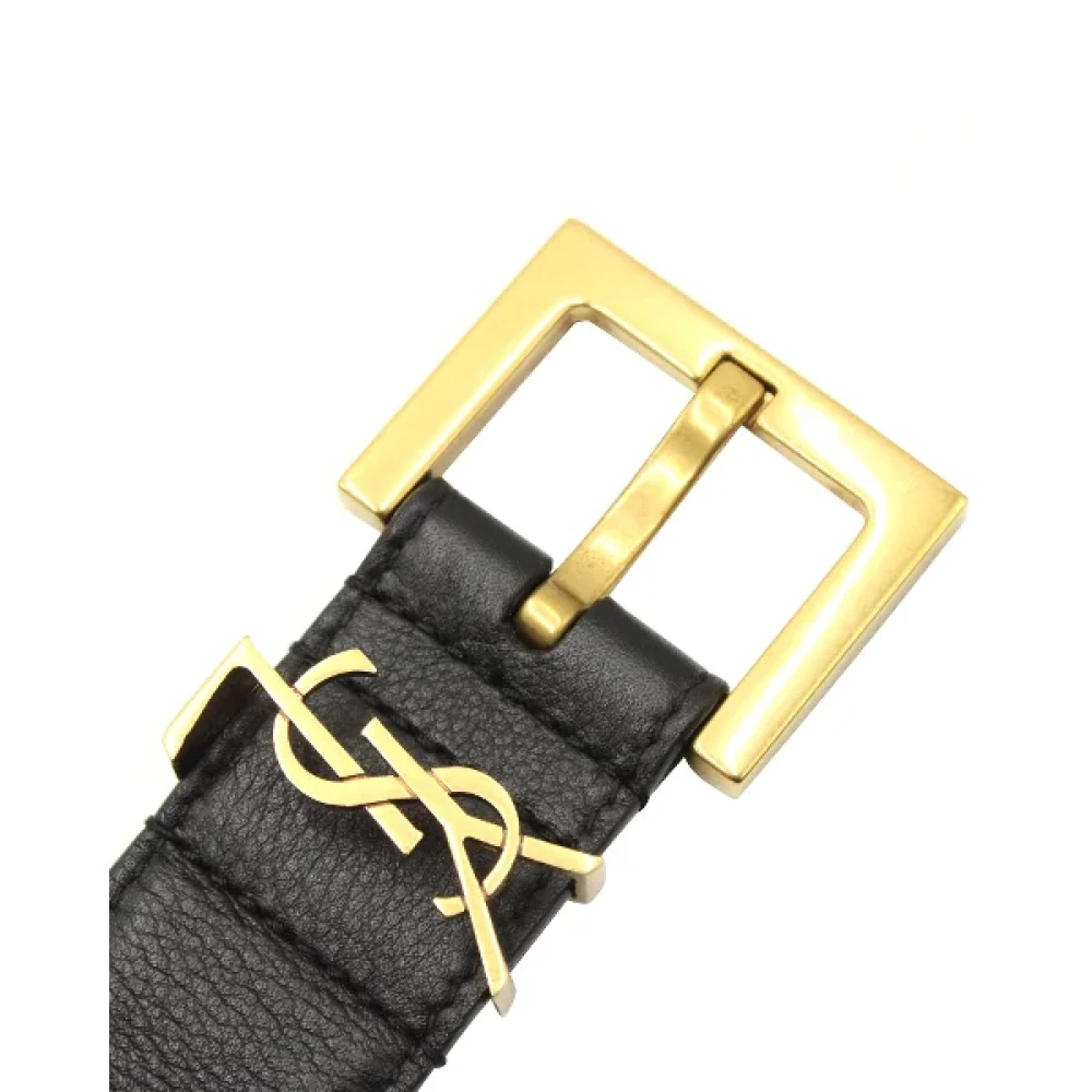 Yves Saint Laurent Vintage Pre-owned Leather belts Black Dames