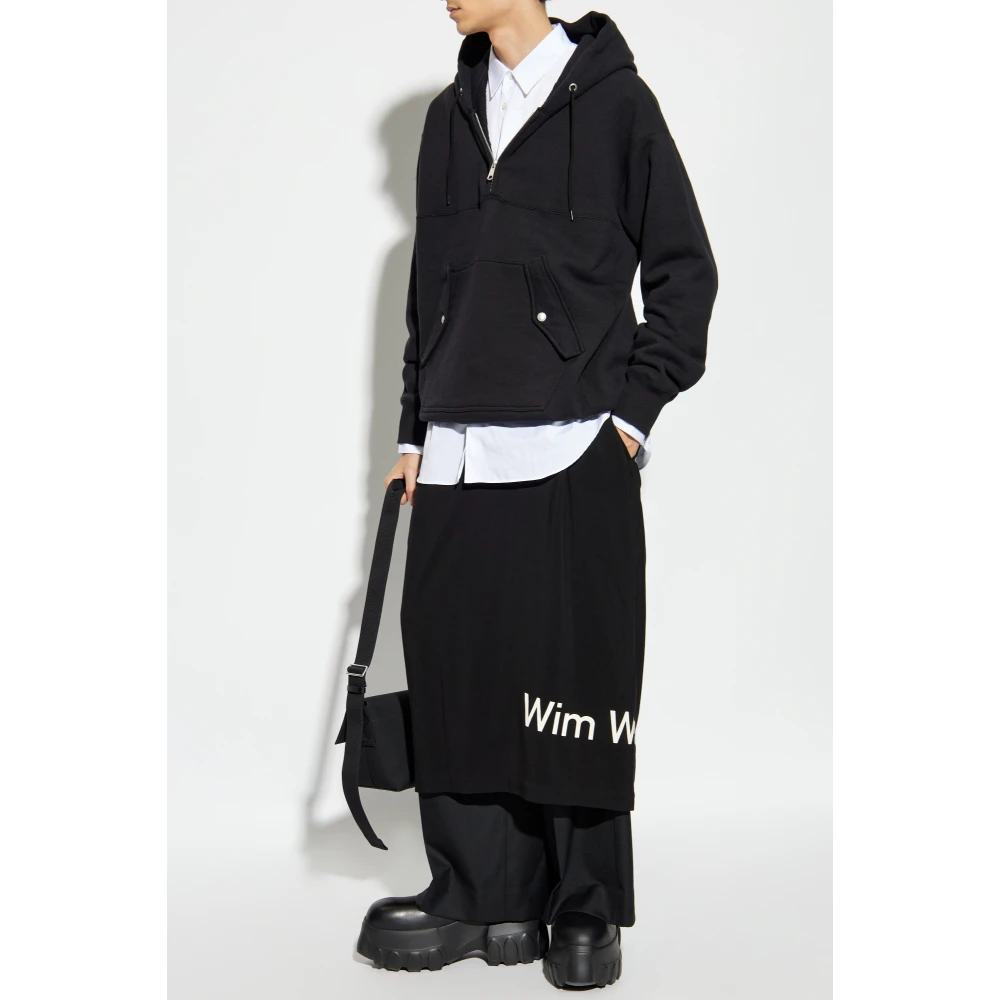 Comme des Garçons Katoenen hoodie Black Heren